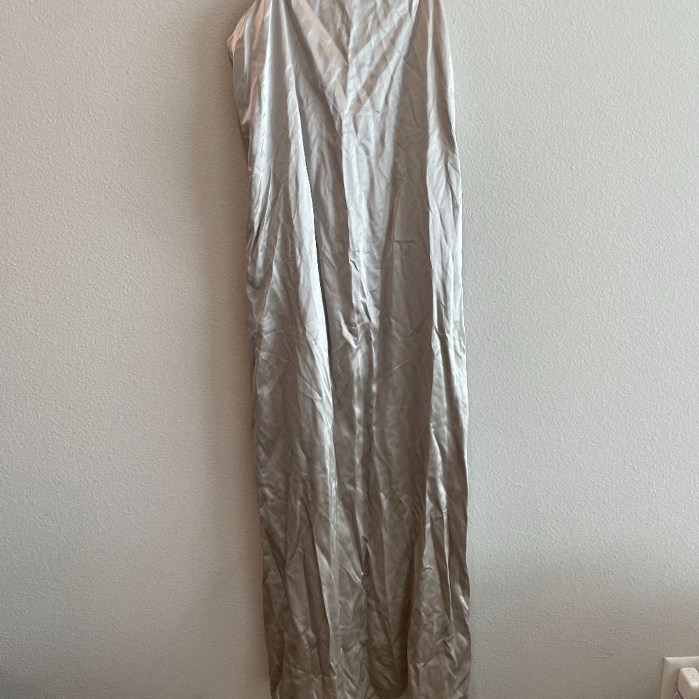 Theory Abbott Satin Slip Dress - Picture 5 of 8